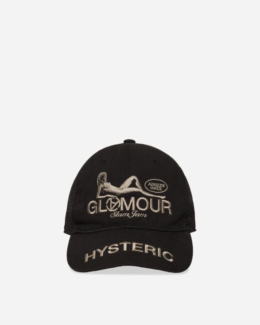 Hysteric Glamour Black Slam Jam Hysteric Angels Trucker Hat for men
