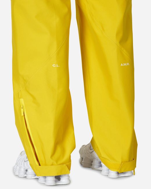 Nike Yellow Nocta X L Art De L Automobile Tech Pants Vivid Sulfur for men