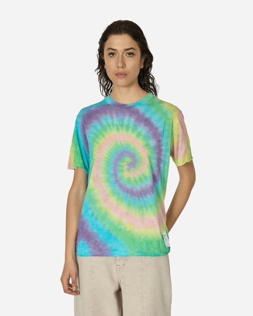 Satisfy Blue Cloudmerino T‐shirt Tie-dye Psychedelic for men