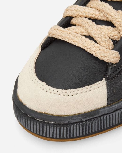 PUMA Black Nahmias Suede Vintage Sneakers Flat Dark Honey Butter for men