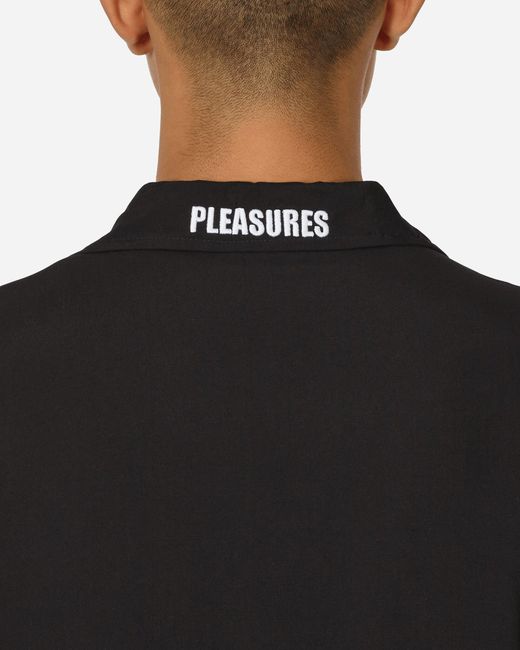 Pleasures Sonic Youth Star Power Camp Collar Shirt in Black for