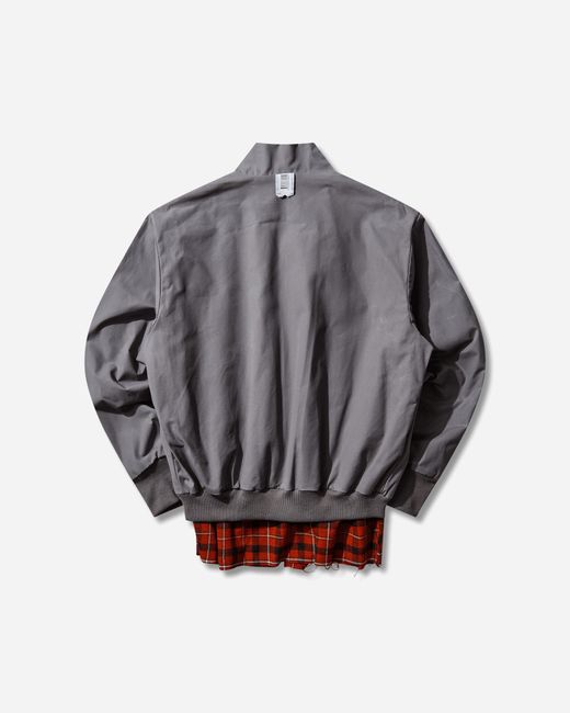 PROTOTYPES Gray Waxed Harrington Jacket for men