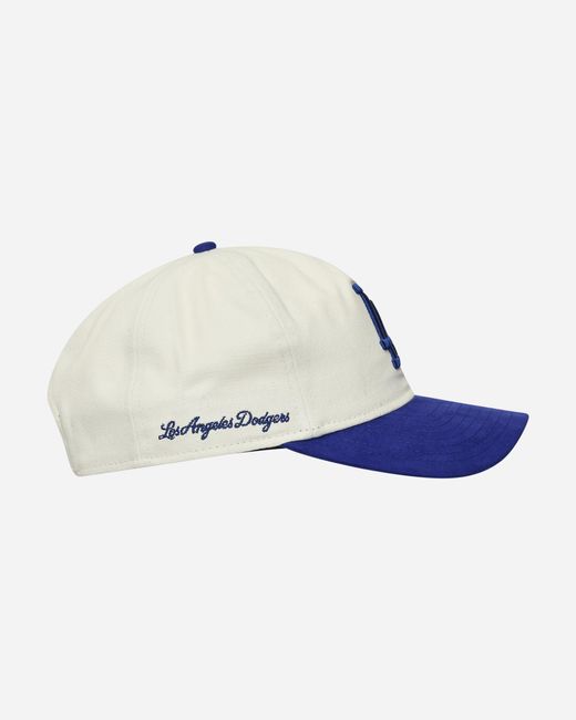 KTZ Blue La Dodgers Script Golfer Cap Cream for men