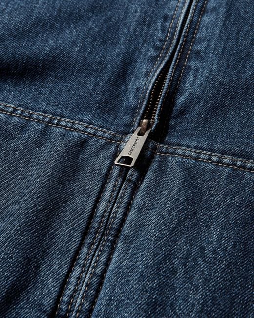 Carhartt Blue Men S Cleveland Jacket (stone Washed) for men