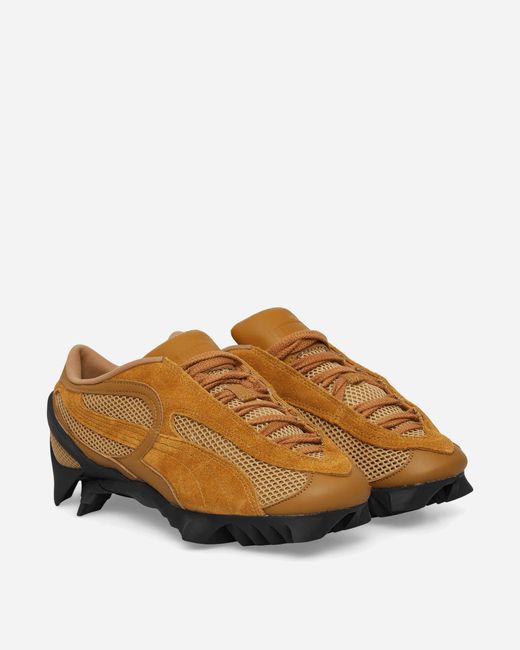 PUMA Brown Beisser Waxed Sneakers Aged Copper / Authentic Gold for men