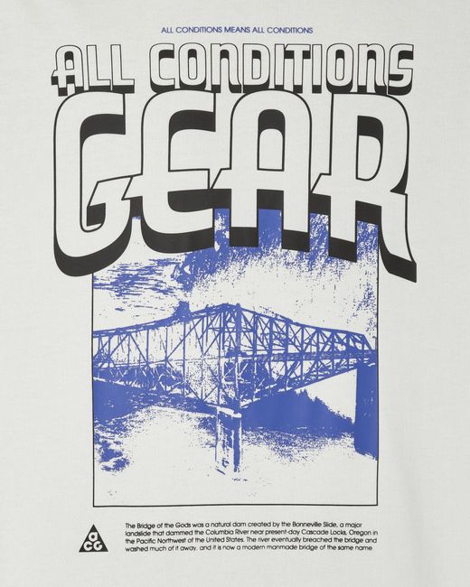 Nike White Acg Graphic Longsleeve T-shirt Summit for men