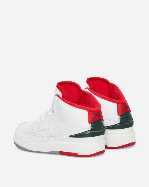 Nike Air Jordan 2 Retro (ps) Sneakers White / Fire Red / Fir / Sail for men