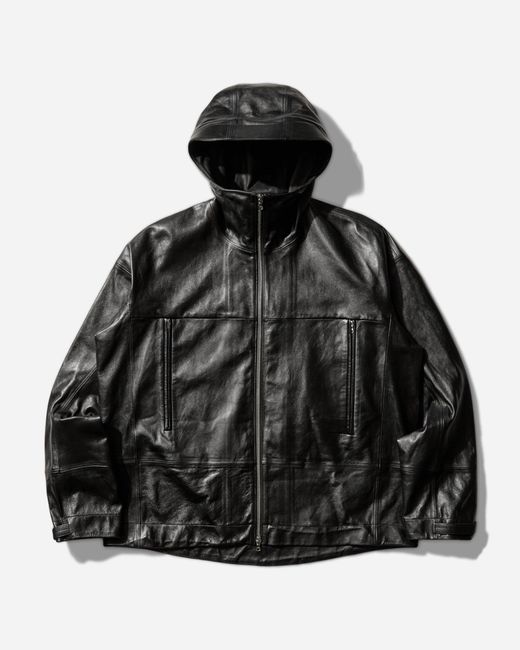 Roa Black Our Legacy Work Shop Leather Shell Jacket Carbon for men