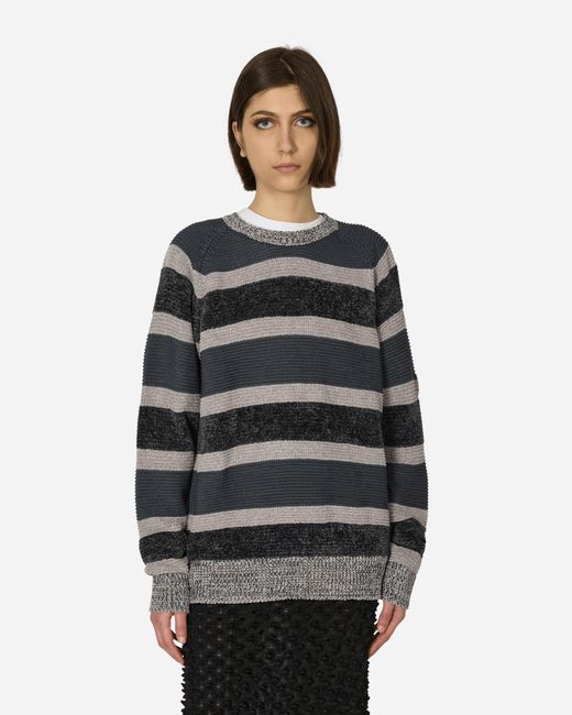 Cav Empt Black 3 Colour Stripe Knit Sweater