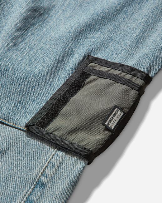 Martine Rose Blue Wallet Jeans Patchwork Wash for men