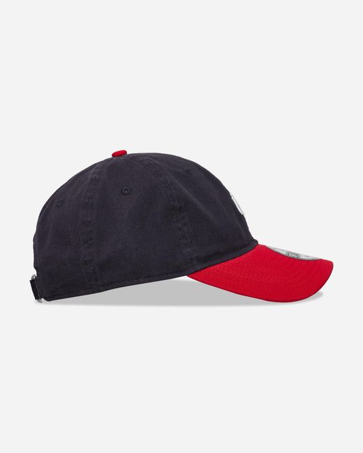 KTZ Red New York Yankees Mlb Washed Contrast 9twenty Adjustable Cap Navy for men
