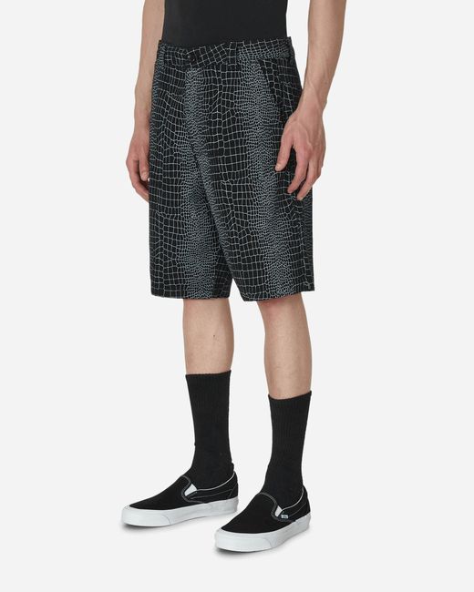 Fucking Awesome Black Crocodile Shorts for men