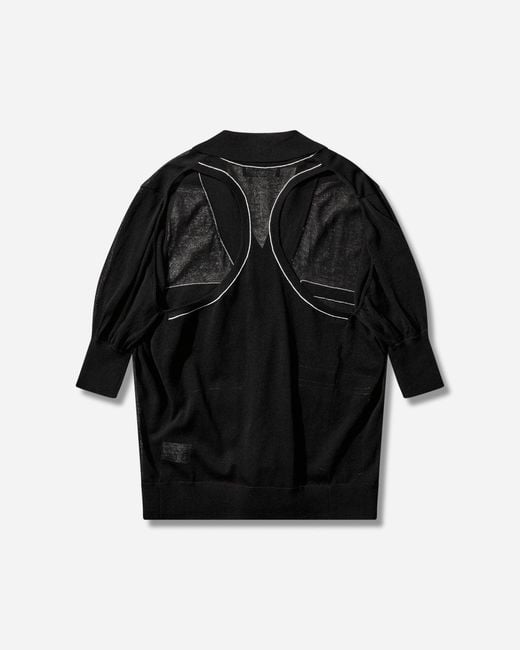 Kiko Kostadinov Black S Kreiner Knit Polo