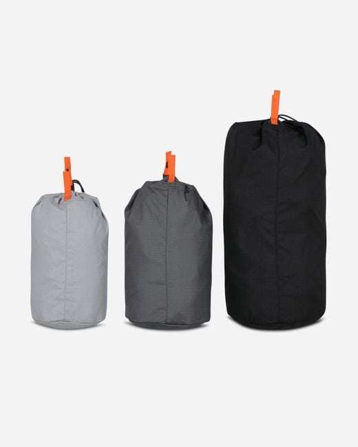 Nike Acg Stuff Sack 3-pack Black / Safety Orange / Summit White for men