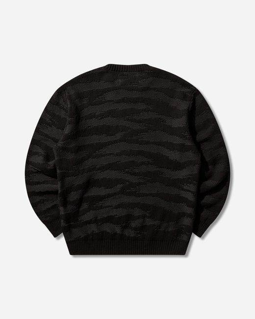 Neighborhood Black S Camo Pattern Crewneck Sweater for men