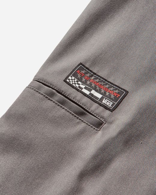 Vans Gray Act Of Disagreement A-abrasion Pants Smoked Pearl for men