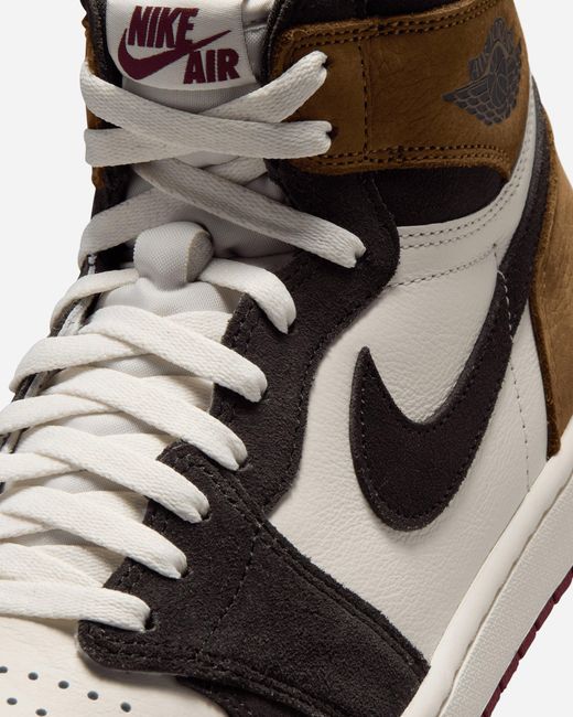Nike Brown Air Jordan 1 High Og Love Letter Sneakers Shadow Soft Pearl for men