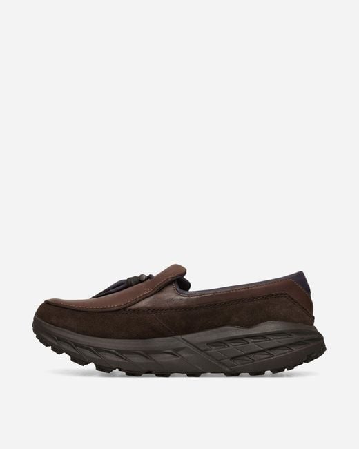 Hoka One One Brown Speed Loafers Walnut / Cast Iron for men
