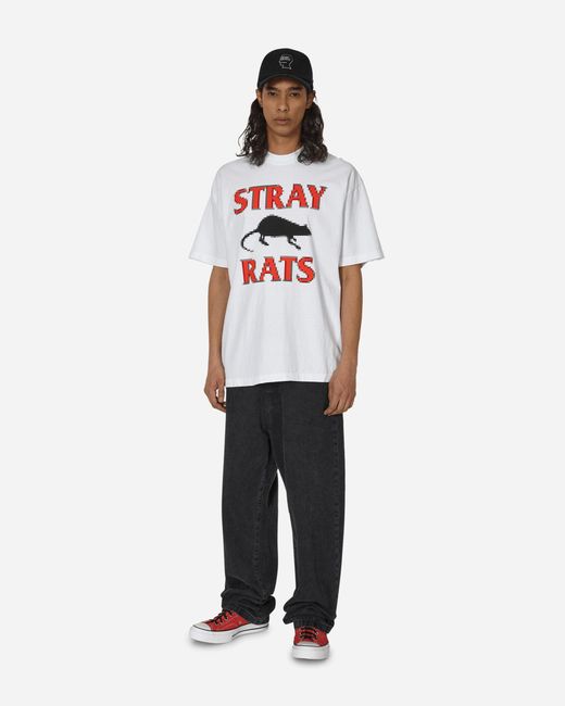 Stray Rats White Pixel Rodenticide T-shirt for men