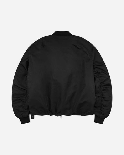 Oamc Peacemaker Black S Minimal Bomber Jacket for men