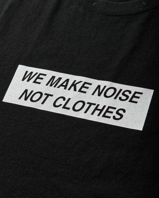 Undercover Black S We Make Noise Not Clothes Signature T-Shirt for men