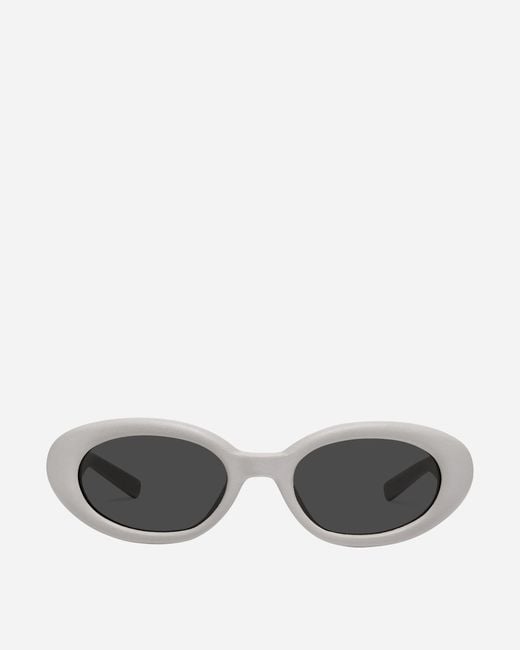 Gentle Monster Gray Maison Margiela Mm107 Leather Liv1 Sunglasses Ivory for men