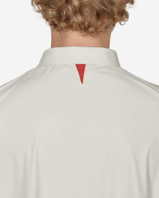 SLAM JAM Gray Fila Redefined Longsleeve Polo Shirt for men