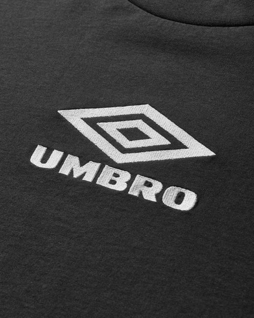 Umbro Men S Og Logo Longsleeve T-shirt Washed Black for men