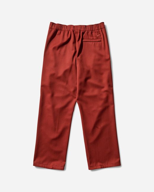 Nike Red Men S Wool Classic Woven Pants Mars Stone for men