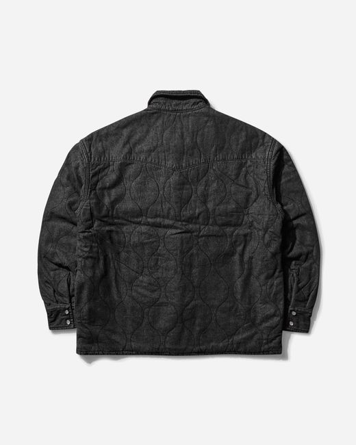 Levi's Men S Clot Padded Denim Western Shacket Faded in Black for