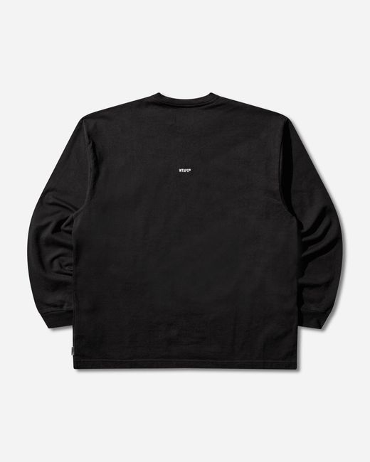 (w)taps Black S Sign-Yd Longsleeve T-Shirt for men