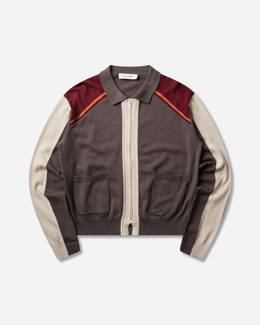 Kiko Kostadinov Brown Men S Munno Knit Cardigan Slate for men