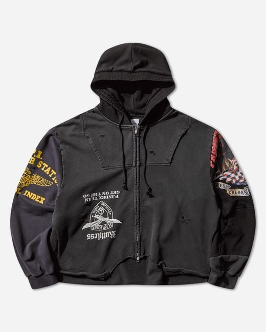Protocol Index Men S Upside Down Zip Hoodie in Black for Men | Lyst