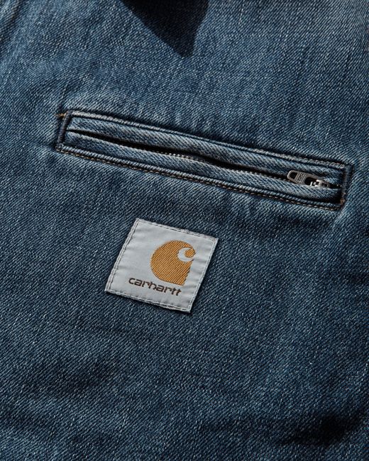 Carhartt Men S Og Detroit Jacket Blue / Dusty H Brown for men