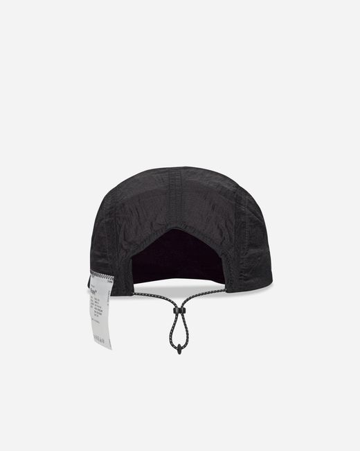 Satisfy Black Rippy Trail Cap for men