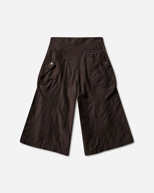 Kiko Kostadinov White Women S Dahlia Draped Shorts Dark Elm