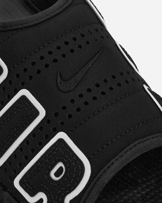Nike Air More Uptempo Slides Black for men