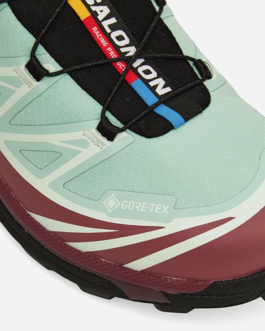 Salomon Green Xt-6 Gore-tex Sneakers Lichen / Nocturne / Clearly Aqua for men