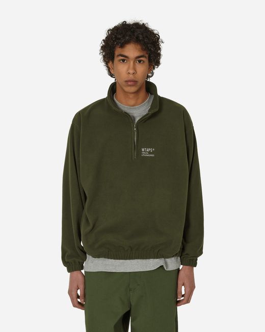 (w)taps Green Depst Fleece Sweatshirt Olive Drab for men