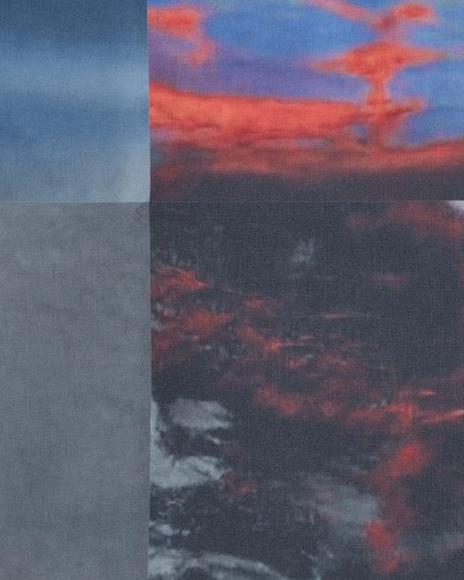 Serapis Blue Molten Grid Place Mat for men