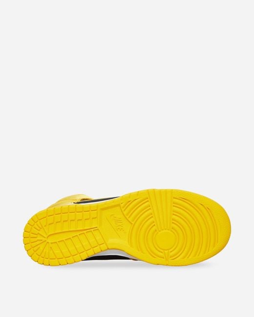 Nike Yellow Wmns Dunk Hi Sneakers Black / Varsity Maize / White for men