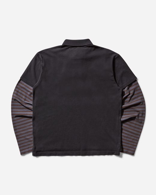ERL Men S Double Sleeve Polo T-shirt in Black for Men | Lyst UK