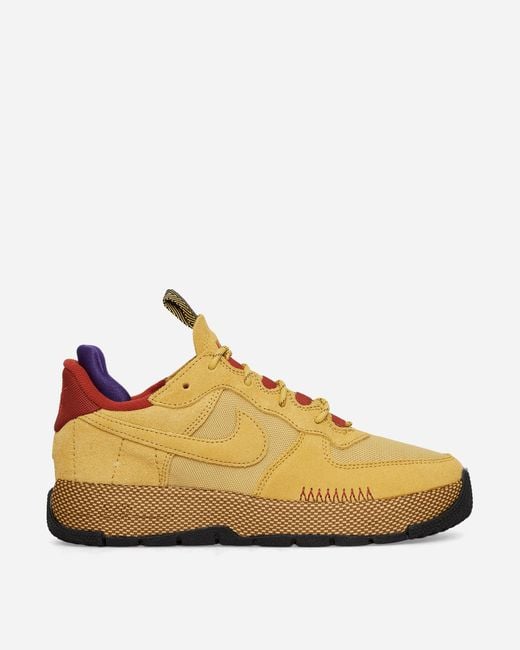 Nike Natural Wmns Air Force 1 Wild Sneakers Wheat Gold for men
