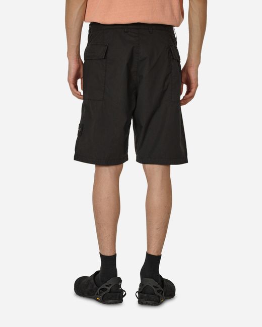 Stone Island Black Comfort Fit Shorts for men
