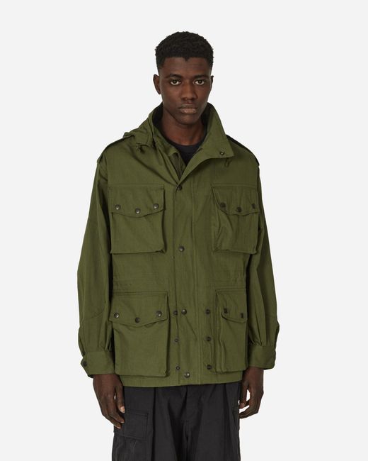 Needles Green C/n Oxford Cloth Field Coat Olive for men