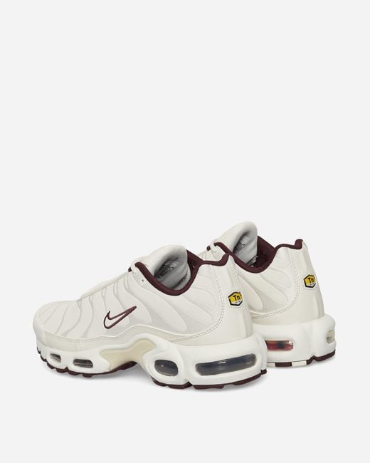 Nike White Air Max Plus Premium Sneakers Phantom / Light Bone for men