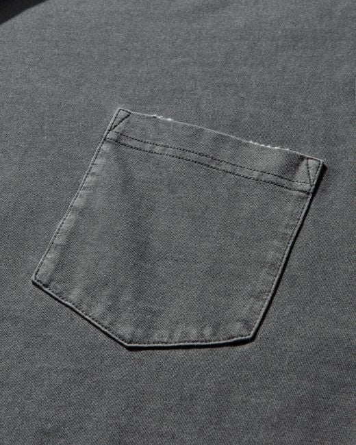 Carhartt Gray Torion Pocket Longsleeve T-Shirt (Grind Washed) for men