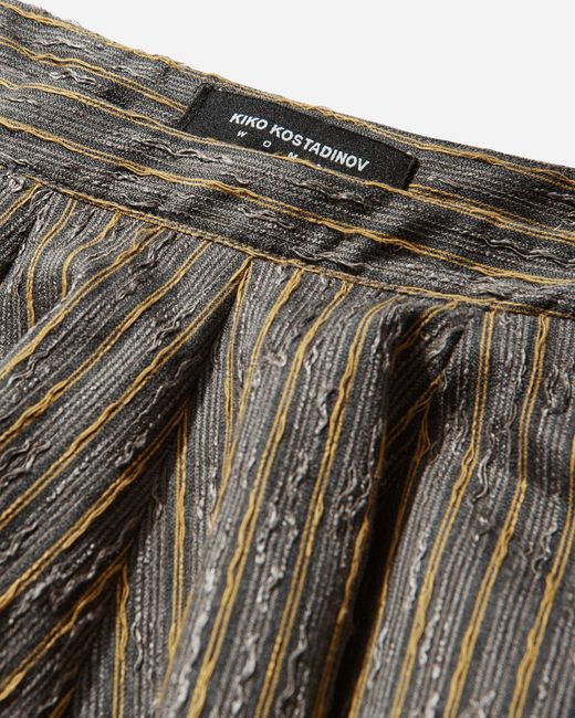 Kiko Kostadinov Multicolor S Evelyn Skirt Charcoal Sunshine
