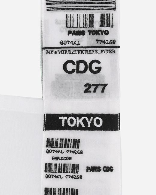Undercover White Brigitte Tanaka Nylon Organza Shopping Bag Off