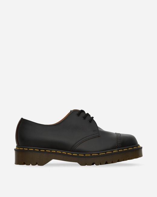 Dr. Martens Black 1461 Bex Made In England Toe Cap Shoes for men